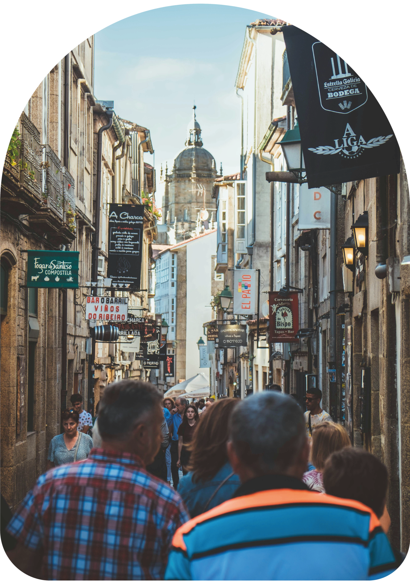 Caminando por Santiago de Compostela